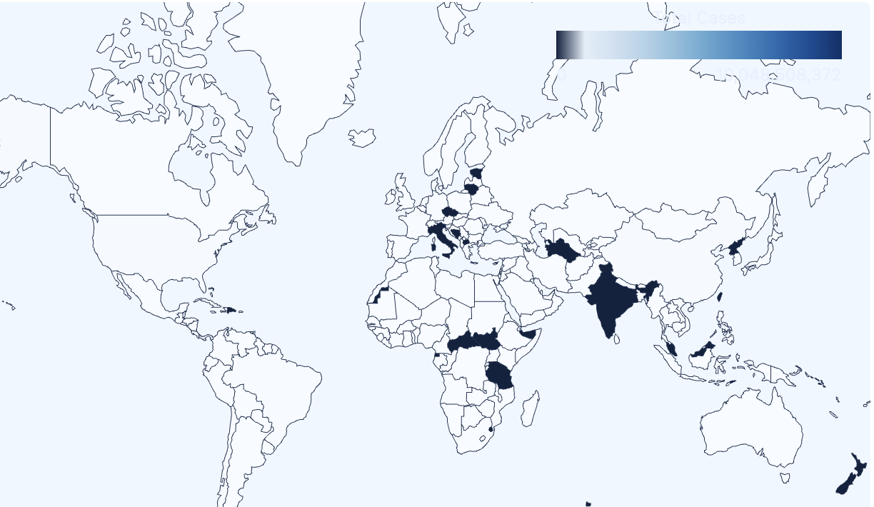 World COVID-19 Data Map